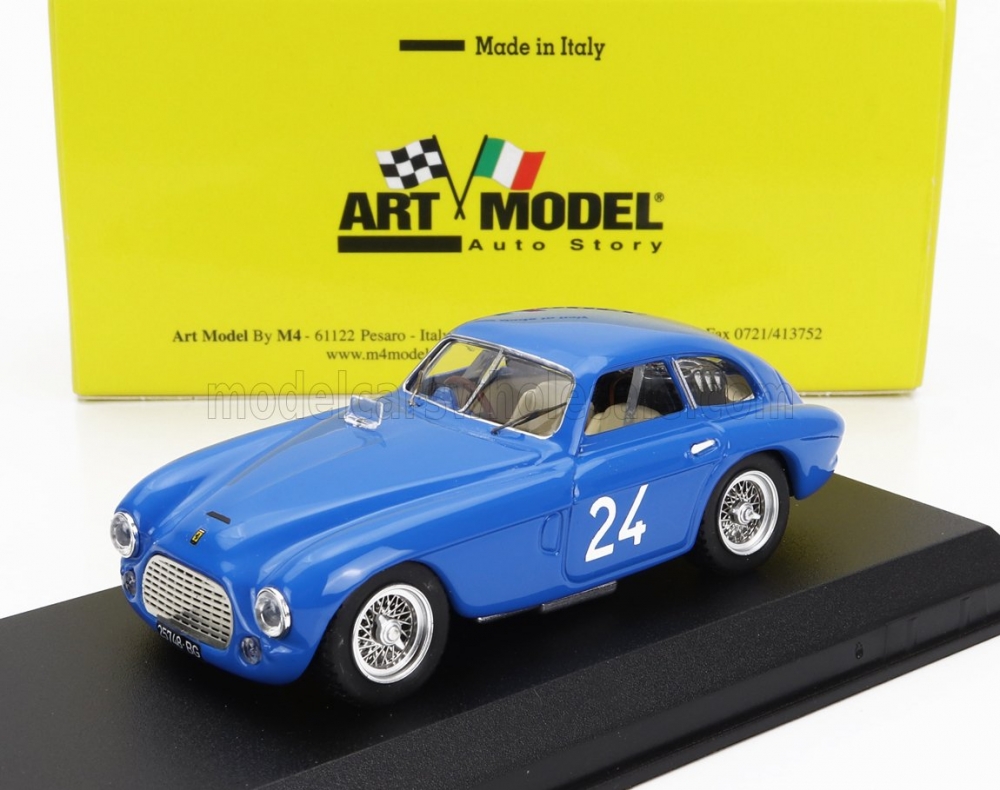 1:43 FERRARI 195s 2.3l V12 Touring Berlinetta N24 Winner Coppa Inter-europa Monza (1953) Giulio Musitelli, Blue - ART452