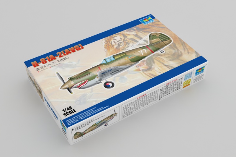 1:48 Сборная модель Американский истребитель Curtiss H-81A-2(AVG) - 05807