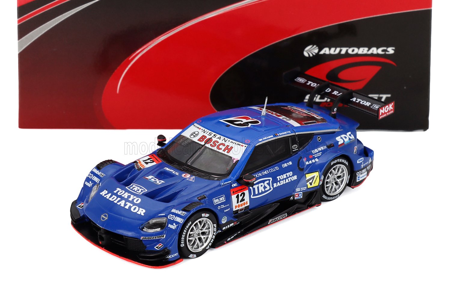 1:64 NISSAN Z Nismo Team Trs Impul №12 Gt500 Class Super Gt (2025) Kazuki Hiramine - Bertrand Baguette, Blue - 64SGT25012