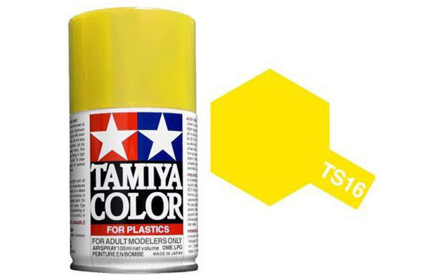 Краска спрей желтый TS-16 Yellow (в баллоне), 100 мл. - 85016