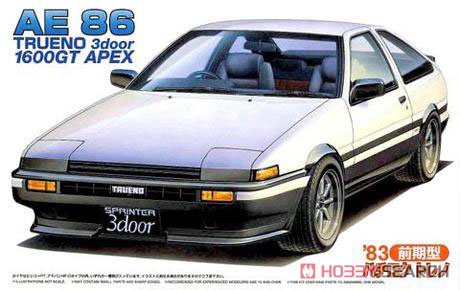 1:24 Сборная модель Toyota AE 86 TRUENO 3door 1600GT APEX - 04642