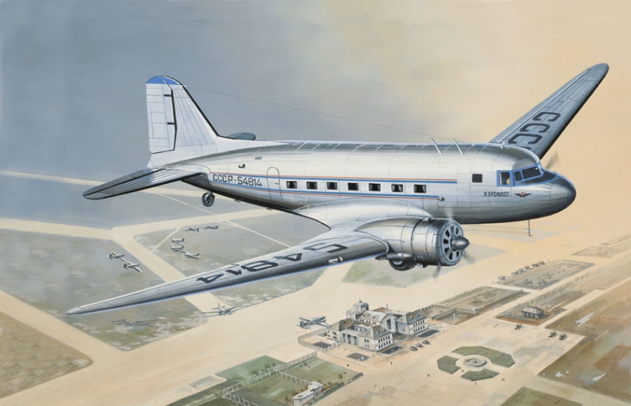 1:144 Сборная модель Пассажирский самолет ПС-84 Аэрофлот - 14431