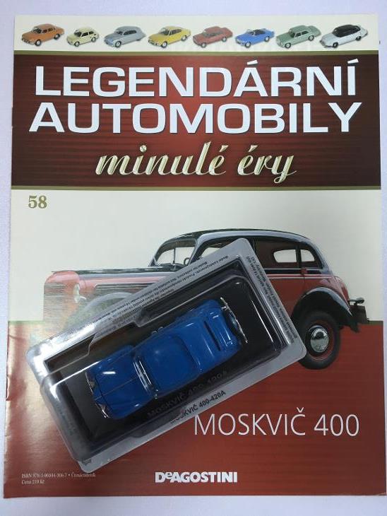 1:43 МОСКВИЧ 400, Legendarni automobily minule ery 58 - LAME058