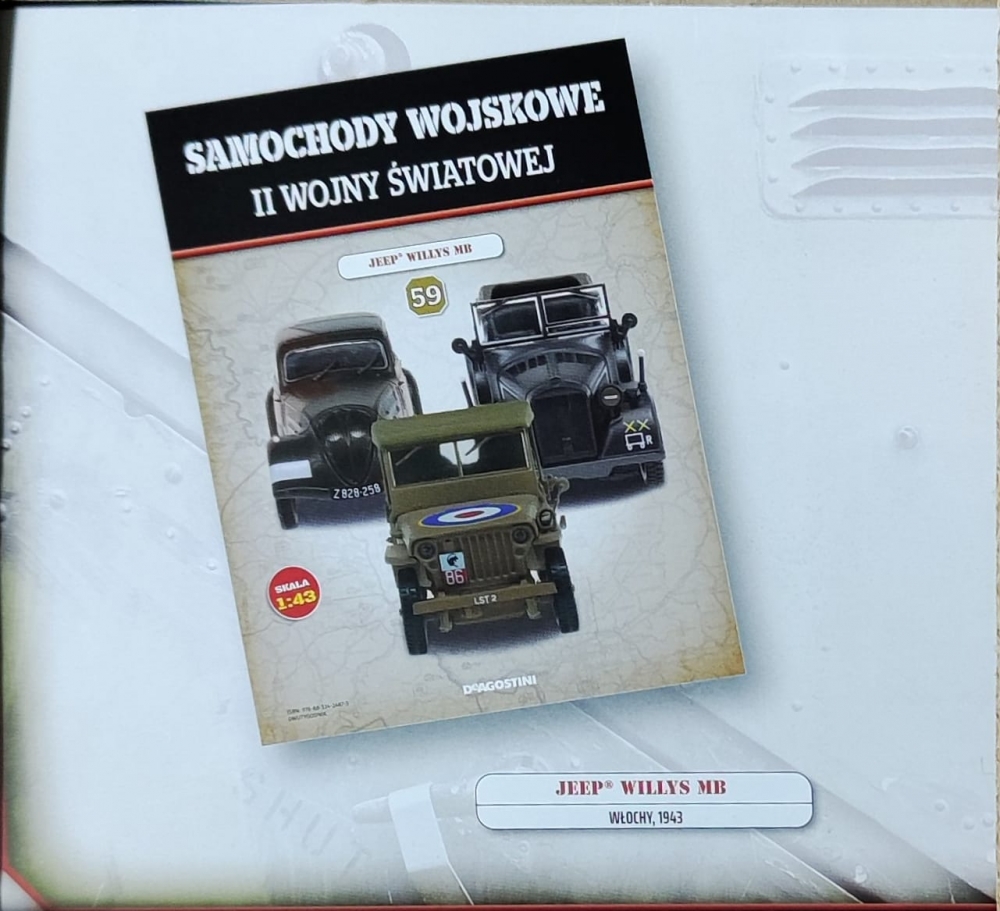 1:43 JEEP Willys MB из серии Samochody Wojskowe Ii Wojny Światowej - SW059