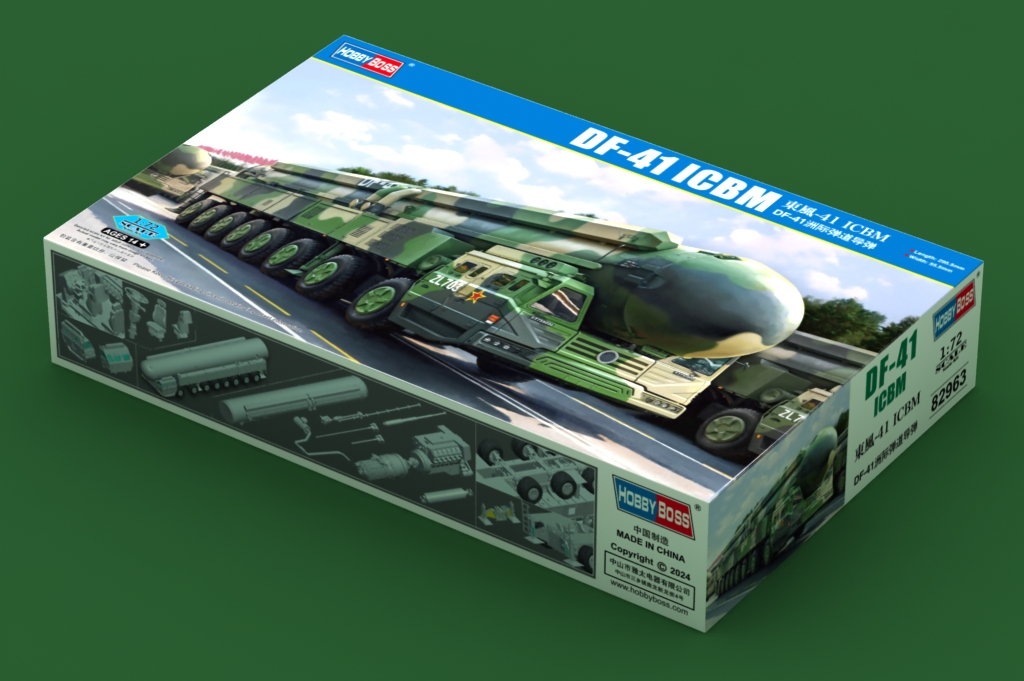 1:72 Сборная модель Китайская межконтинентальная баллистическая ракета DF-41 ICBM - 82963
