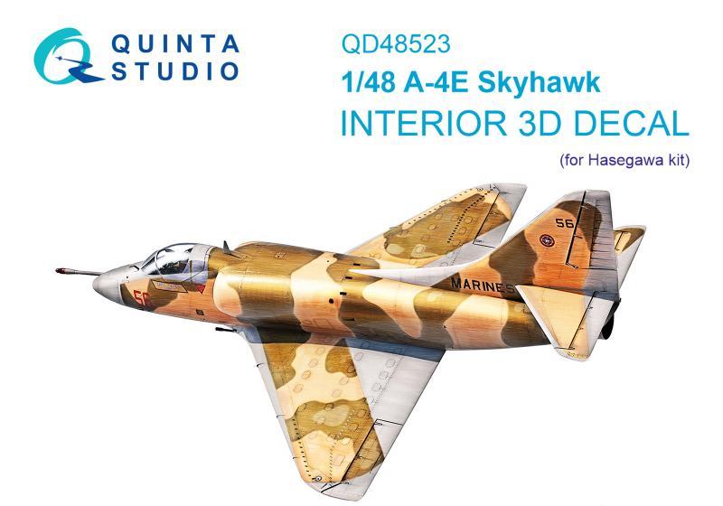 1:48 3D Декаль интерьера кабины A-4E (Hasegawa/Hobby2000) - QD48523