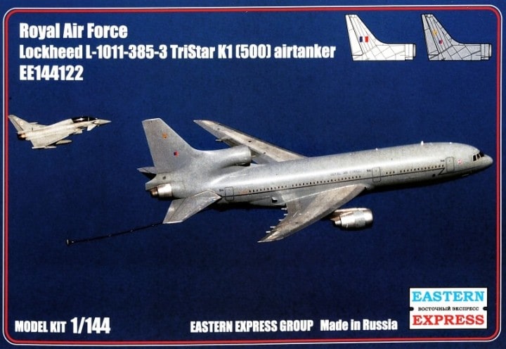 1:144 Сборная модель Британский самолет-заправщик Lockheed L-1011-385-3 TriStar K1 (500) - 144122