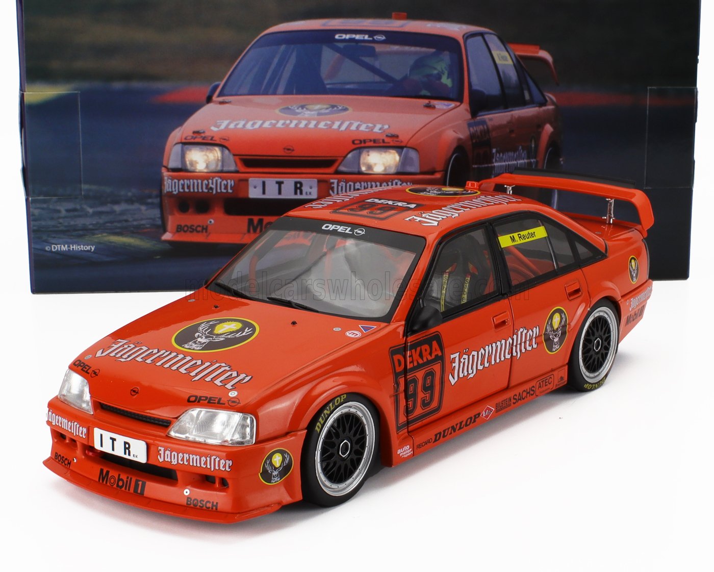 1:18 OPEL Omega 3000 24v Team Schubel Jagermeister №99 Season Dtm (1991) Manuel Reuter, Orange - W18045001