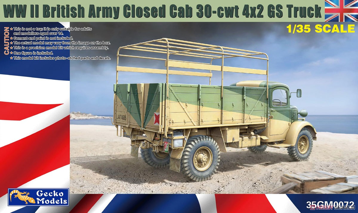 1:35 Сборная модель WWII British Army Closed Cab 30-cwt 4x2 GS Truck - 35GM0072