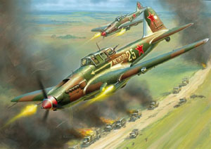 1:72 Сборная модель Самолет 'Ил-2' (1942) - 7279