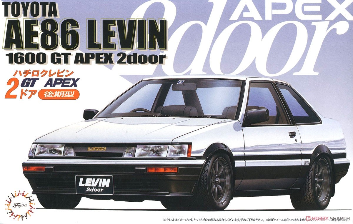 1:24 Сборная модель Toyota AE86 Levin 1600GT Apex 2door `85 - 04649