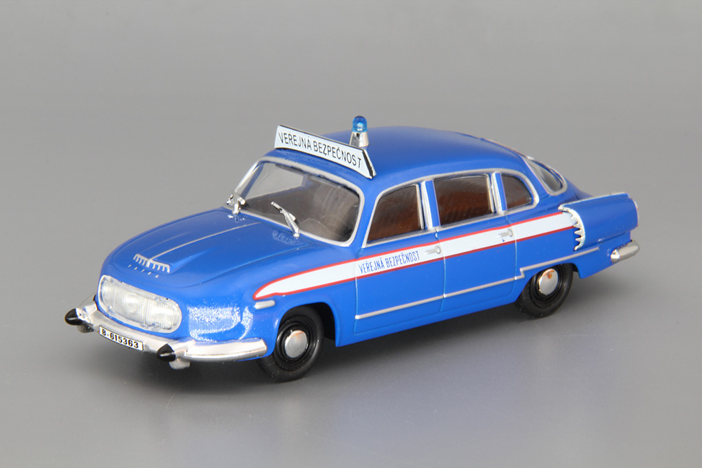 1:43 TATRA 603  Полиция Чехословакии, Полицейские Машины Мира 57, blue - PCW057