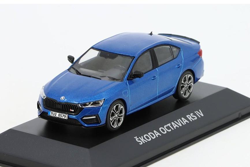1:43 SKODA Octavia RS iV 2020, blue - DEKALEJDOSKOP106