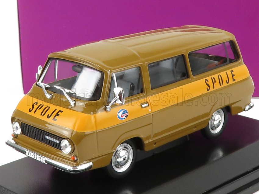 1:43 SKODA 1203 Minibus Poste Spoje (1974), Brown Yellow - 705F04