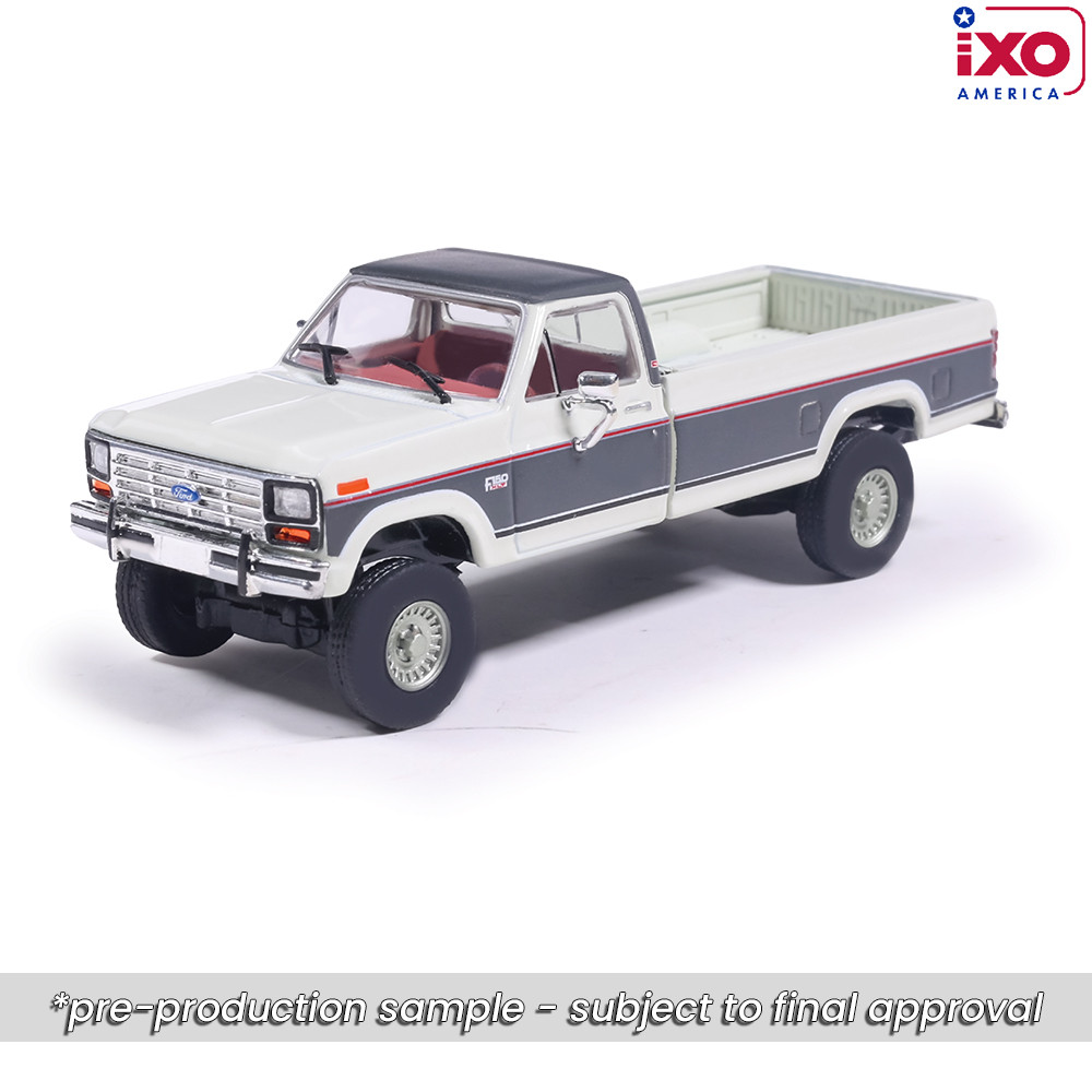 1:64 FORD F-150 XLT Lariat Long Bed Styleside 4x2 pick-up (1986), white/grey - IA64031