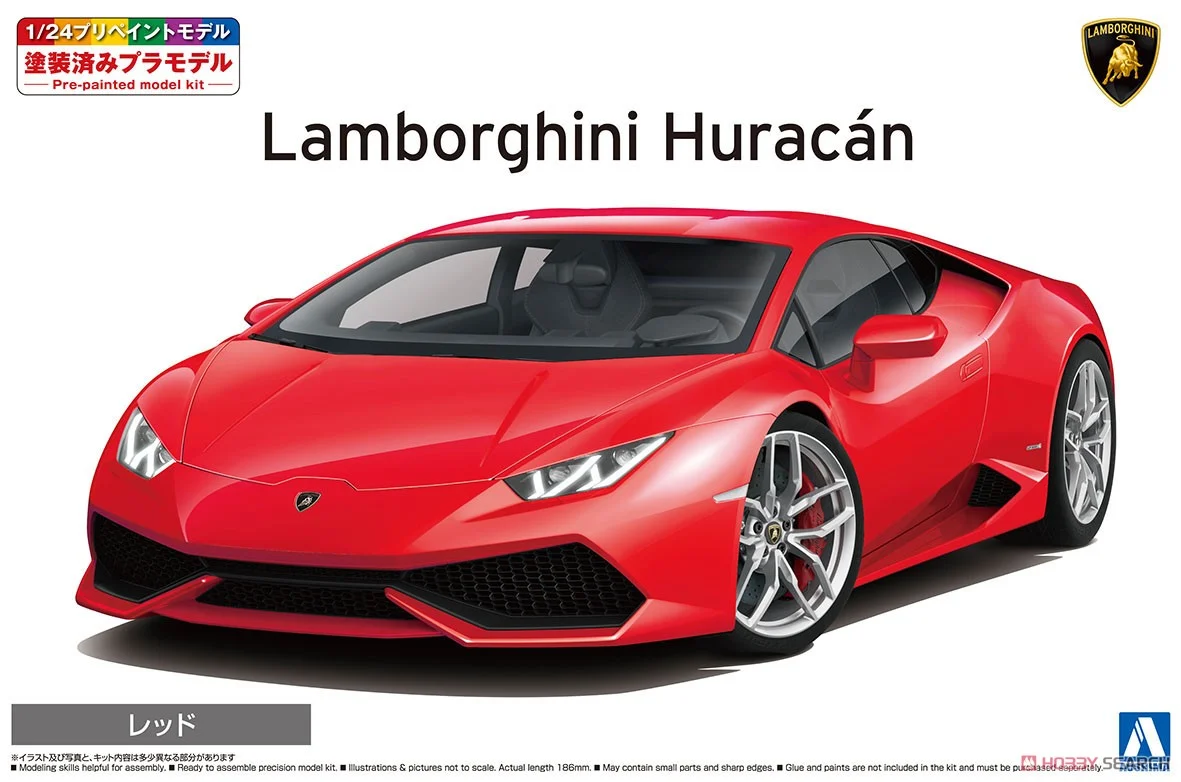 1:24 Сборная модель LAMBORGHINI HURACAN Pre-Painted (Red) - 06644