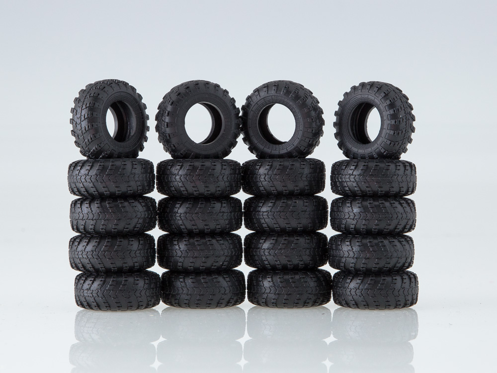 1:43 Покрышки на КрАЗ-255, -260 (ВИ-3 1300х530-533) (комплект 20 шт.) - AVD143007020