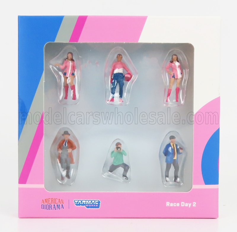 1:64 ACCESSORIES Diorama Figures Race Day 2, Various - T64F001PK