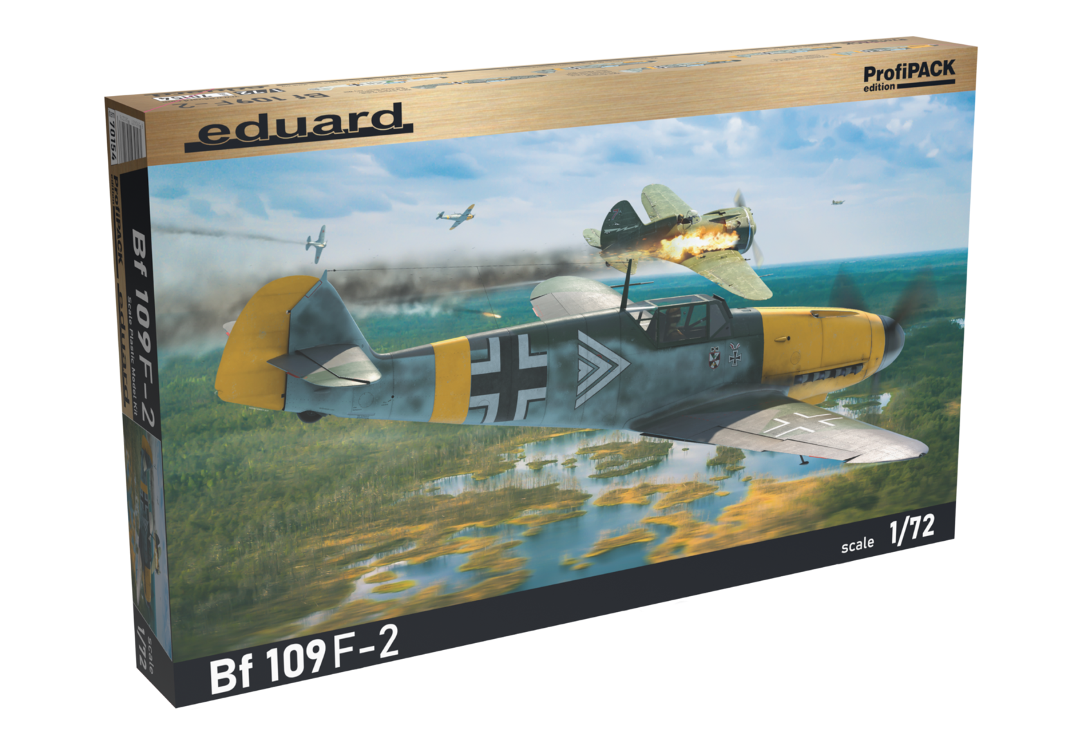 1:72 Сборная модель Bf 109 F-2 ProfiPACK Edition - 70154