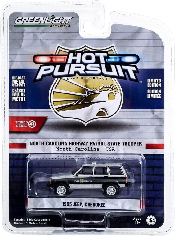 1:64 JEEP Cherokee 4х4 'North Carolina Highway Patrol State Trooper' (1995) - 43010D
