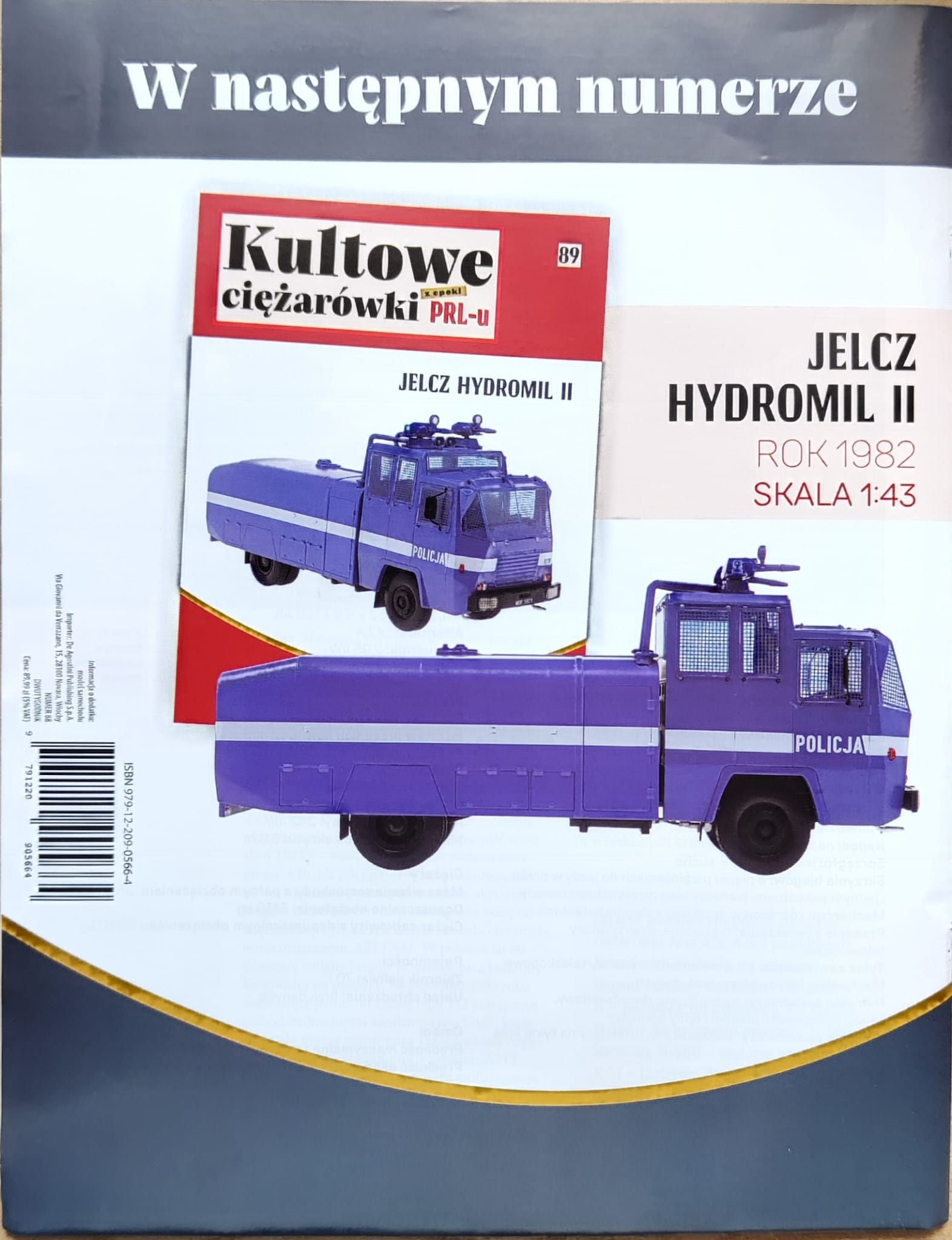 1:43 JELCZ Hydromil II, Kultowe Ciezarowki PRL-u 89 - kulC089