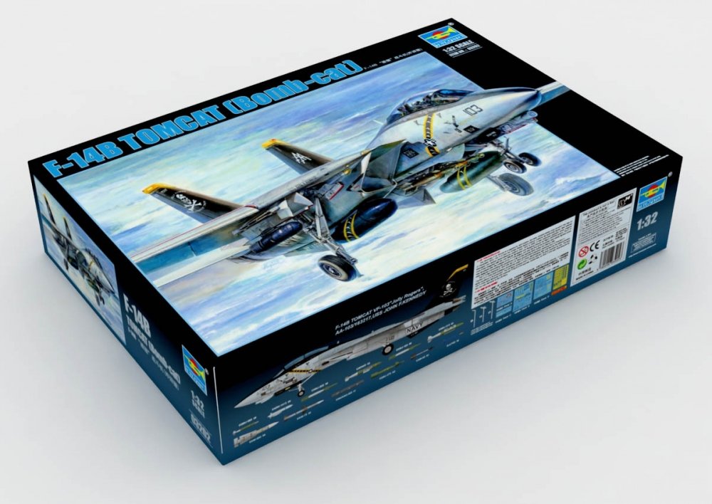 1:32 Сборная модель Американский истребитель F-14B SUPER TOMCAT - 03202