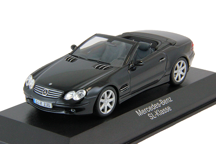1:43 MERCEDES-BENZ SL R230 (2001), obsidian black
