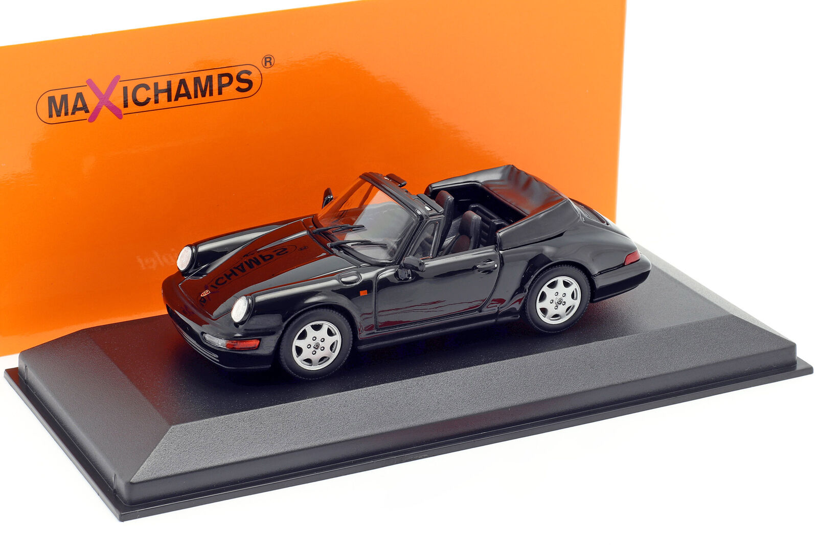 1:43 PORSCHE 911 CARRERA 2 CABRIOLET - 1990 - BLACK - 940067331