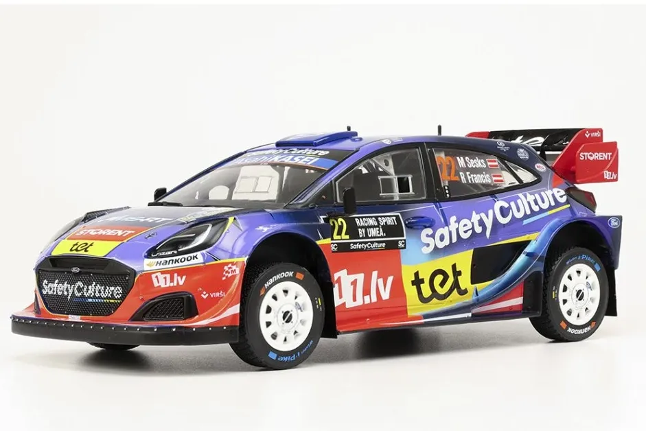 1:18 FORD Puma Rally1 №22 M.Sesks/R.Francevic WRC Rally Schweden (2025) - 18RMC240