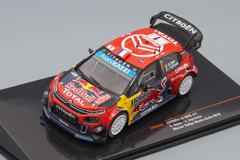 1:43 CITROEN C3 WRC #1 Ogier - Ingrassia Winner Rally Monte Carlo 2019 - RAM699