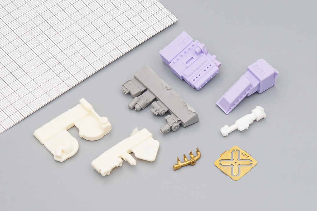 1:43 Сборная модель Двигатель Д-35/38 (МТЗ-2, ДТ-35, Т-38) - UMI024