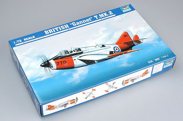 1:72 Сборная модель Британский учебный противолодочный самолет Fairey Gannet T.MK.2 - 01630