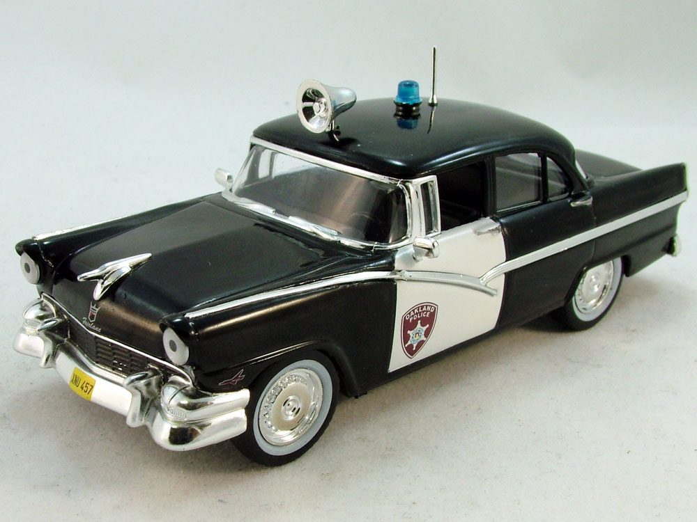 1:43 FORD Fairlane Полиция Детройта (1956), Полицейские Машины Мира 1, черный - PCW001