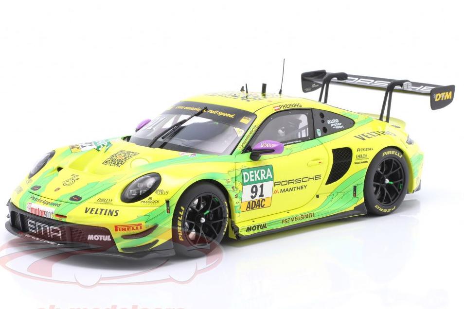 1:18 PORSCHE 911 GT3 R #91 'Grello' Double Winner Hockenheim (Run 1 & 2) / DTM Champion Thomas Preining (2023) - MG-M-911-DTM-#91-23-1801