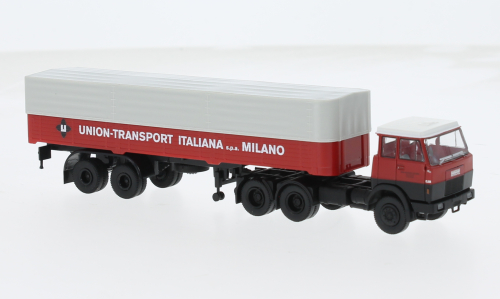1:87 HANOMAG-HENSCHEL F 221 S PP-SZ Union Transport (1969), red/black/white - 82253