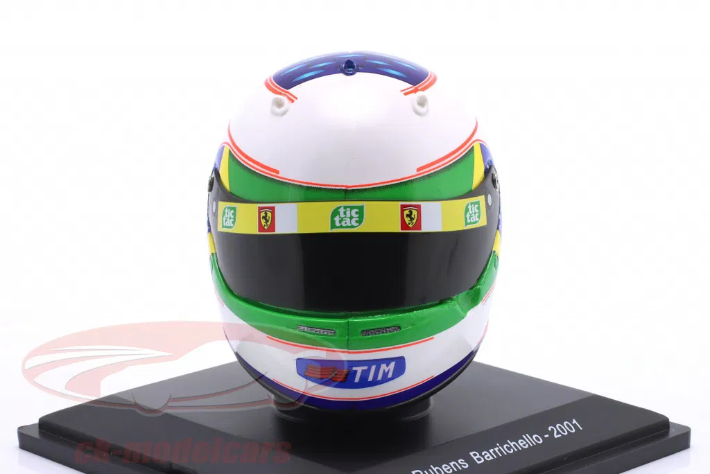1:5 MINI HELMET Ferrari F2001 Rubens Barrichello (2001) - HELFE89