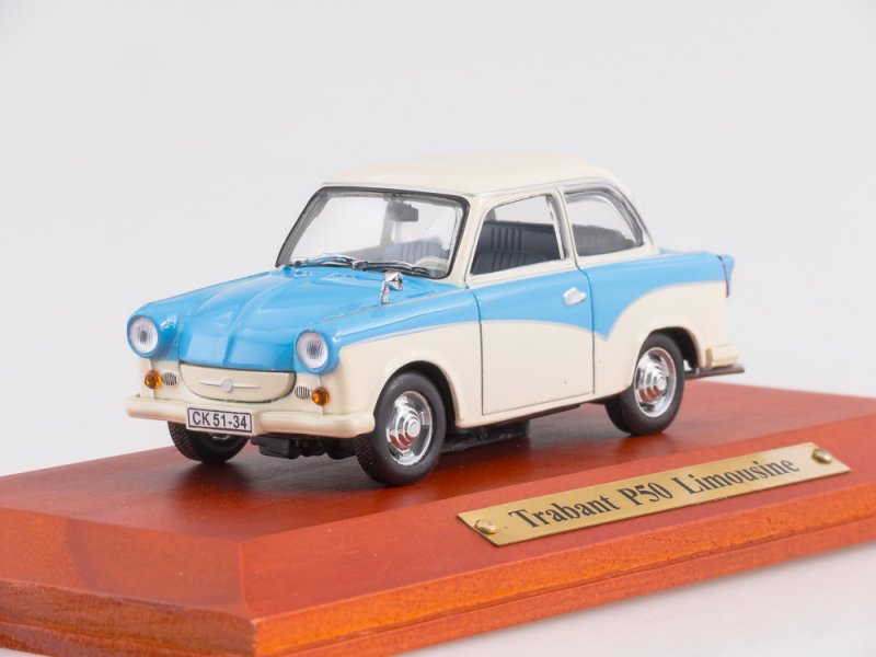 TRABANT 50 Limousine, blue / beige - 7130119