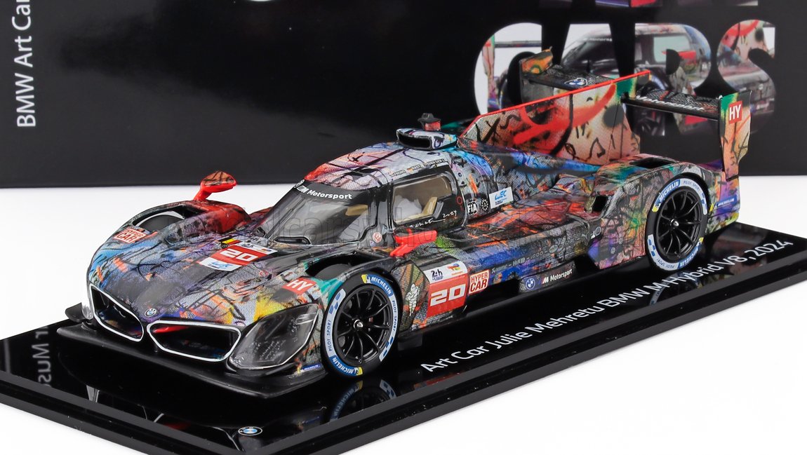 1:43 BMW M Hybrid Lmdh P66-3 4.0l Turbo V8 Team Bmw M Wrt N 20 (art Car By Julie Mehretu) 24h Le Mans (2024) Sheldon Van Der Linde - Rene Rast - Robin Frijns, Various - 80425B54CD0