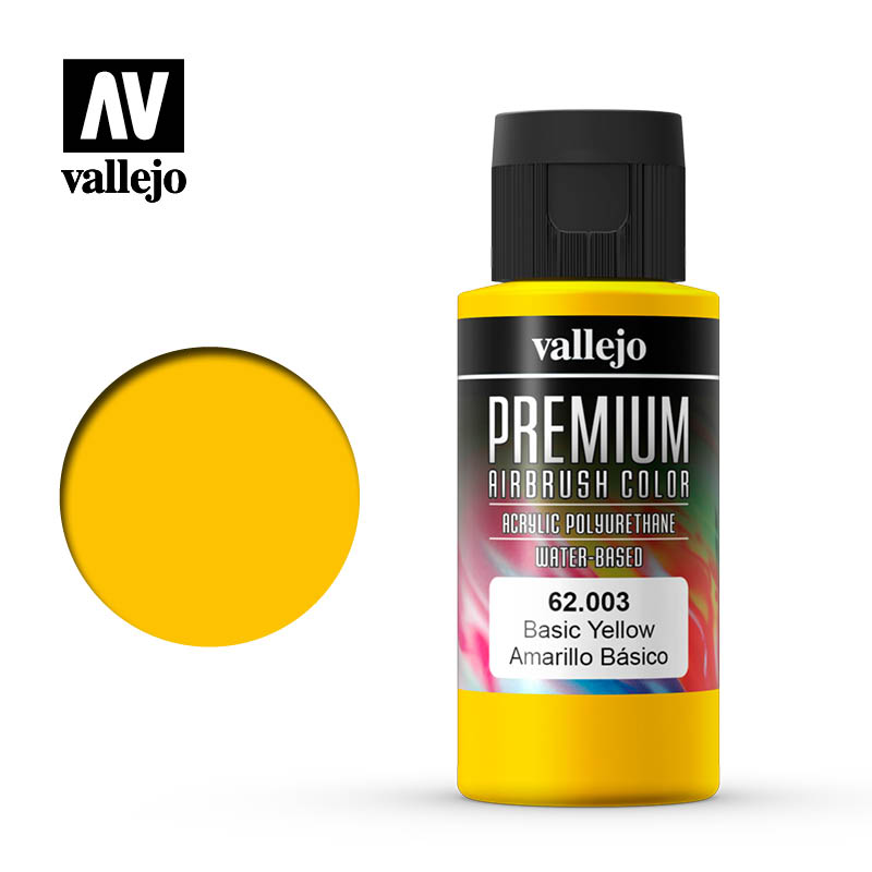 Краска акрил-уретановая 'Premium Color' Желтый основной/Basic Yellow - 62003