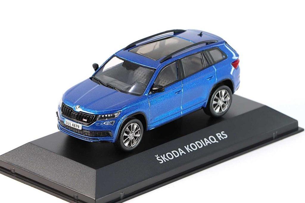 1:43 SKODA Kodiaq RS (2019), blue - DEKALEJDOSKOP140