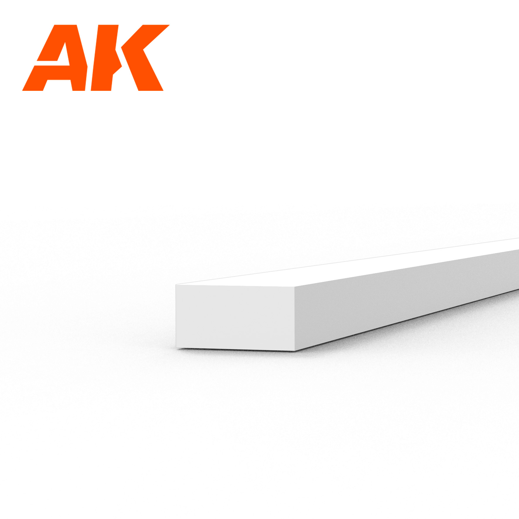 Strips 1.00 x 2.00 x 350mm - STYRENE STRIP - AK6520