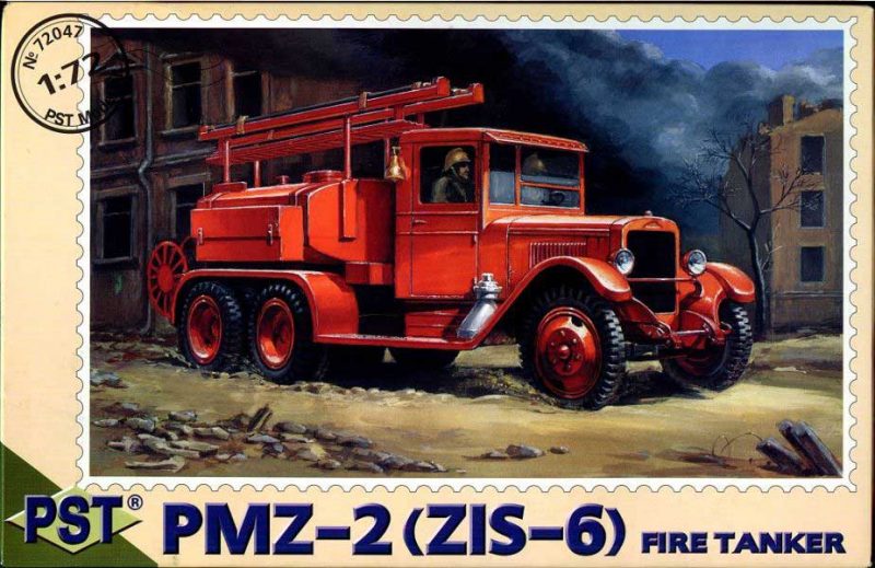 1:72 Сборная модель Пожарная автоцистерна ПМЗ-2 (ЗИS-6) - 72047