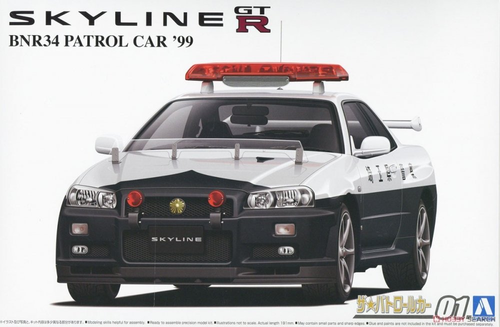 1:24 Сборная модель Nissan Skyline BNR34 GT-R Patrol Car 99 - 06280