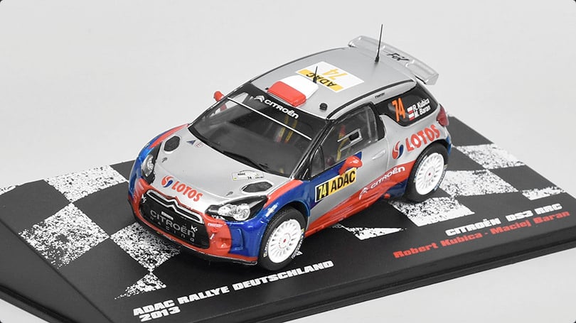 1:43 CITROEN DS3 RRC #74 R.Kubica-M.Baran из серии RALLY CARS - RALLYC036