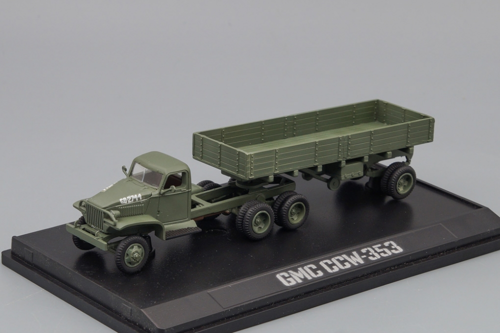 1:72 Тягач GMC CCW-353 с полуприцепом - GST-T106