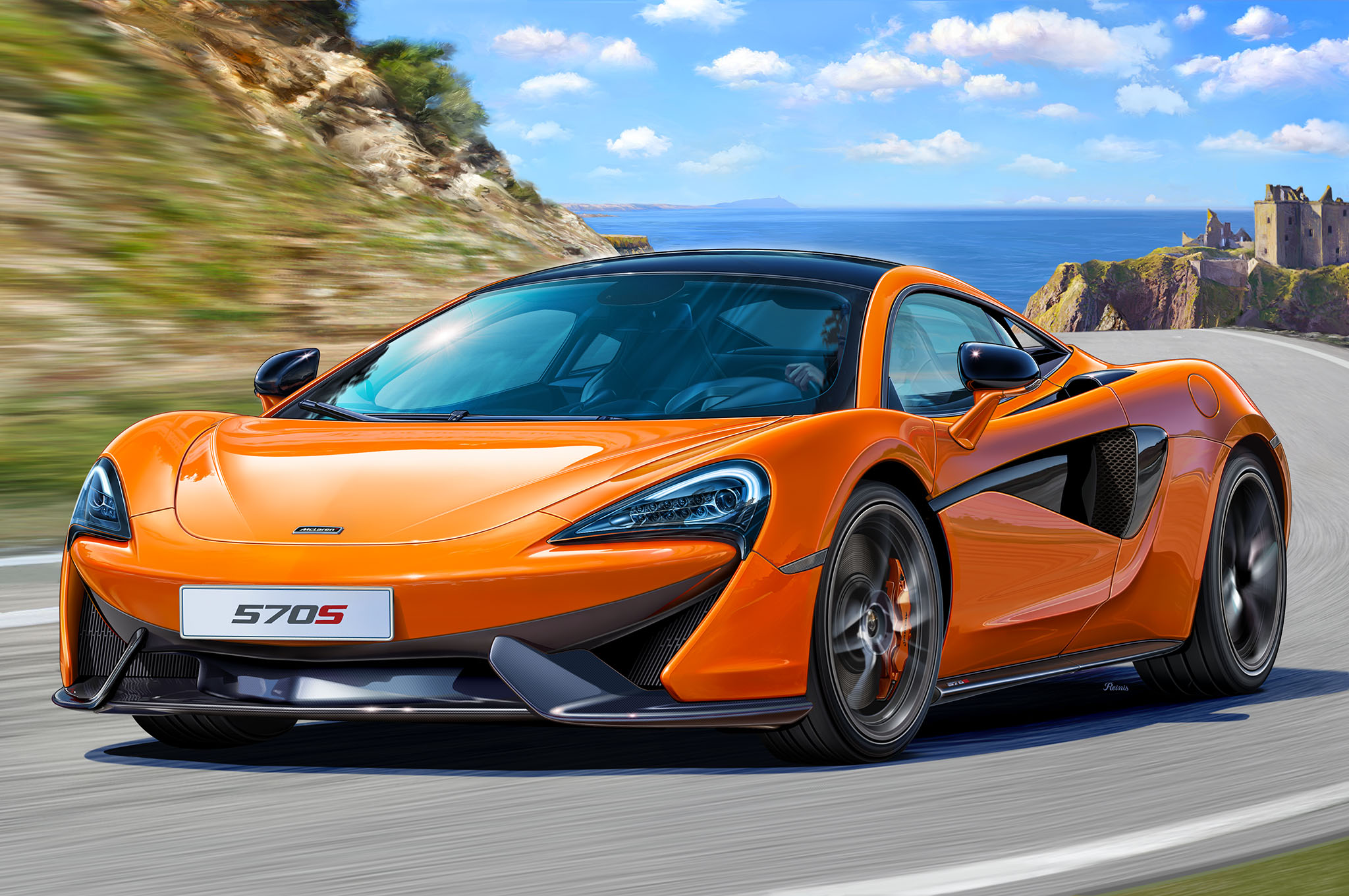 1:24 Сборная модель Спорткар McLaren 570S - 07051