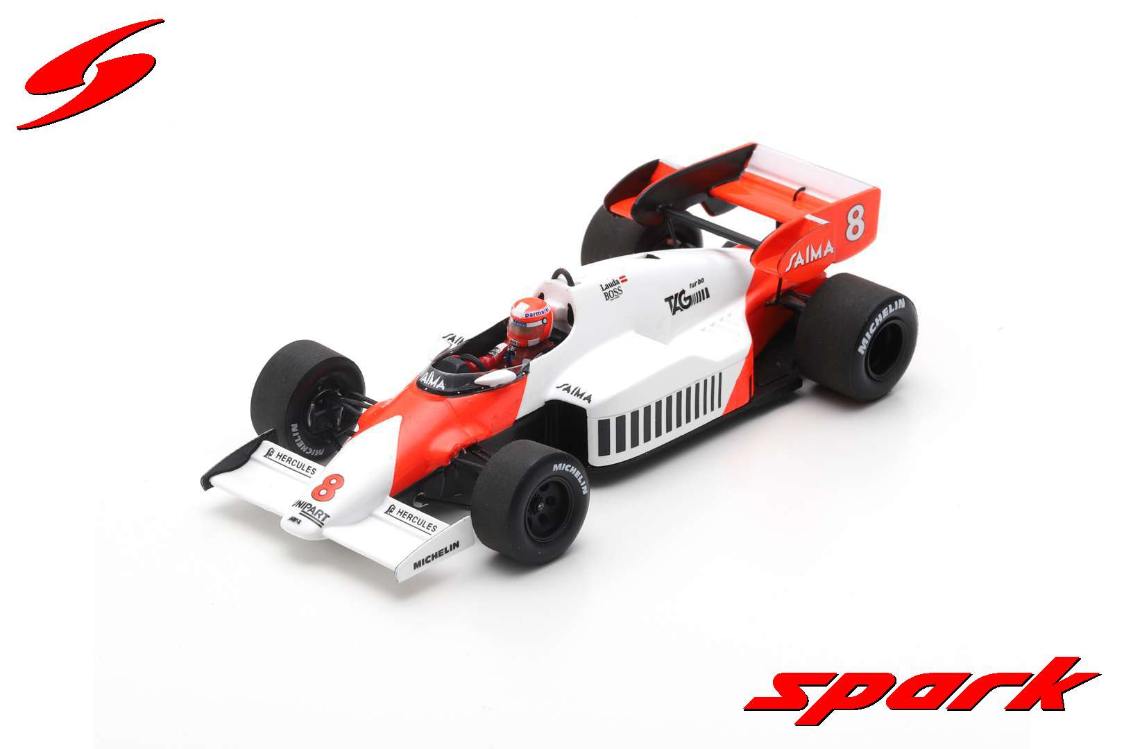 1:43 McLaren MP4-2 #8 Winner British GP 1984 Niki Lauda - S5395
