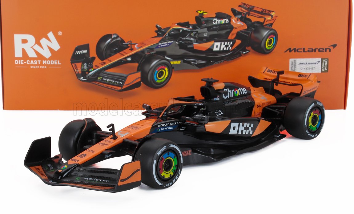 1:24 McLAREN F1 Mcl38 Team Mclaren №4 Season (2024) Lando Norris, Orange Black - 0847