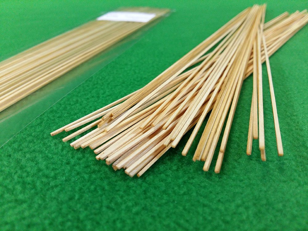 Рейки 1х1,5 мм, длина 300 мм, 50 шт, сосна - 5125