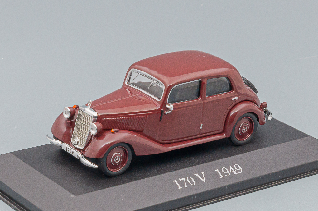 1:43 MERCEDES-BENZ 170V (1949), Mercedes-Benz Offizielle Modell-Sammlung 26, вишневый - MB026